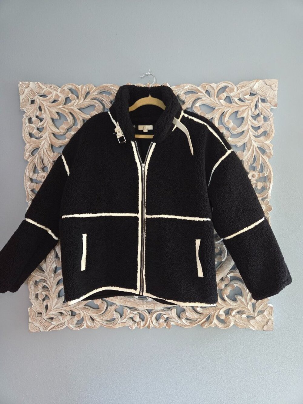 ELAN Snowmass Black Sherpa Jacket Size Medium